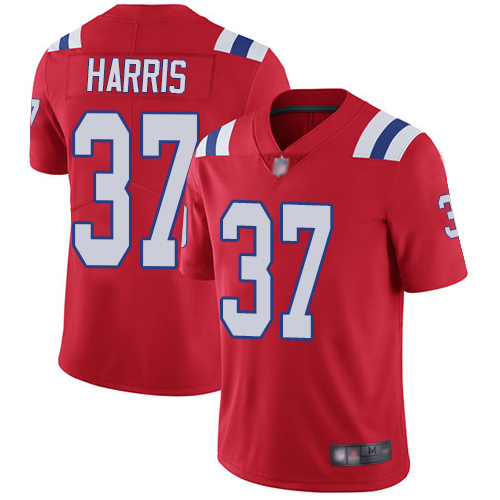 New England Patriots Football #37 Vapor Limited Red Men Damien Harris Alternate NFL Jersey->women nfl jersey->Women Jersey